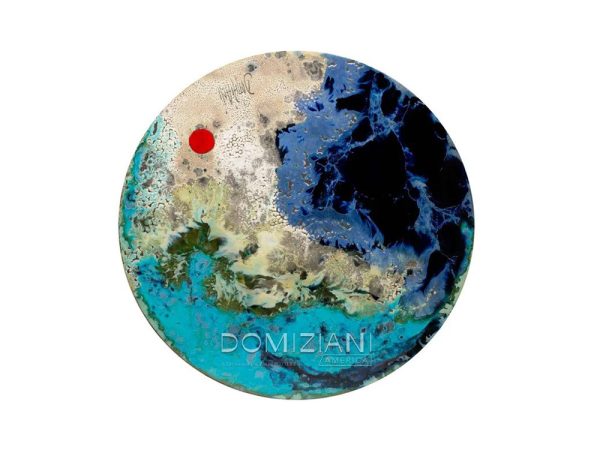 Domiziani 24 Inch Round Top Red Moon